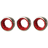 Markcur 3 anillos antigoteo de acero inoxidable para botellas de vino